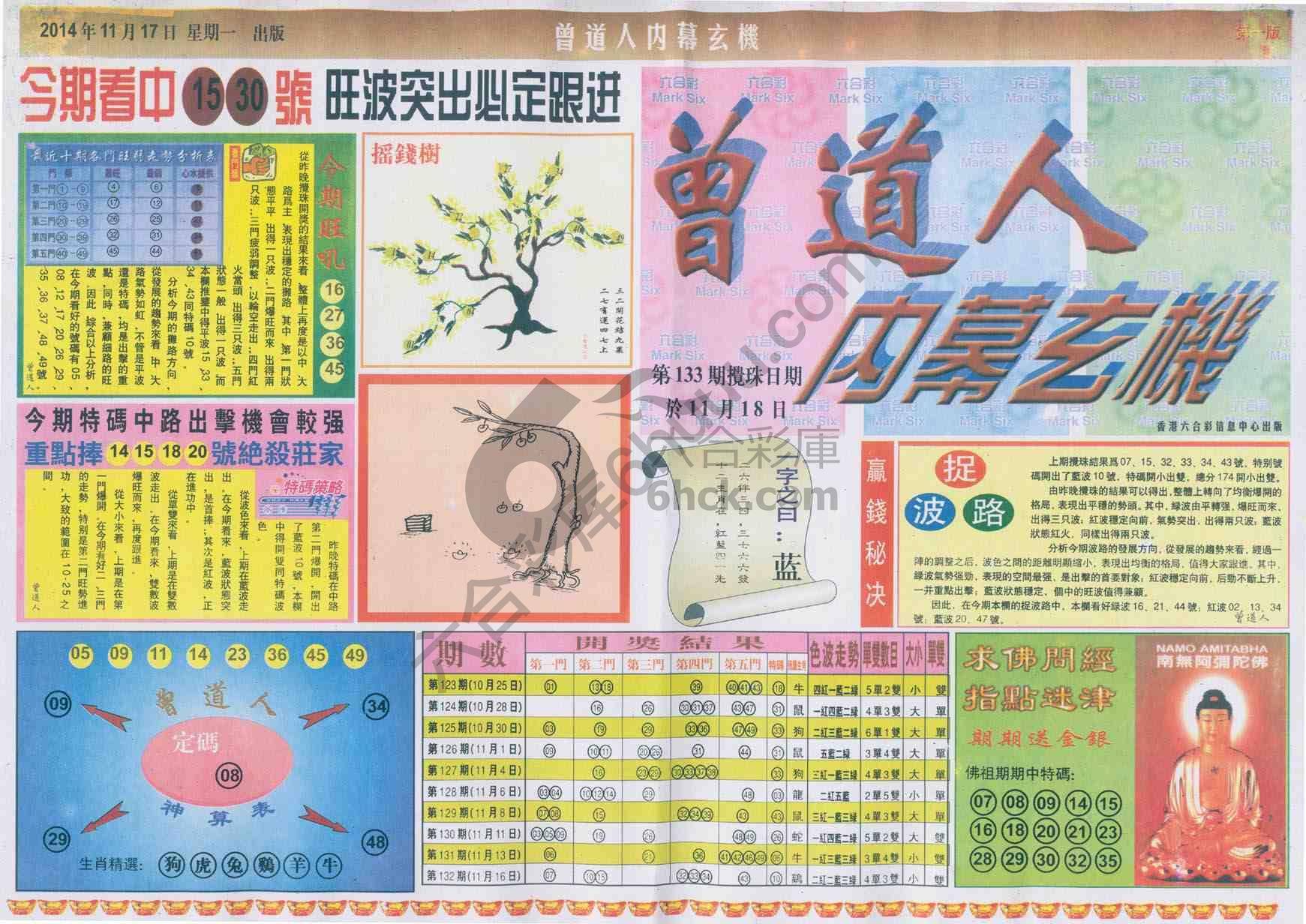 曾道人内幕玄机