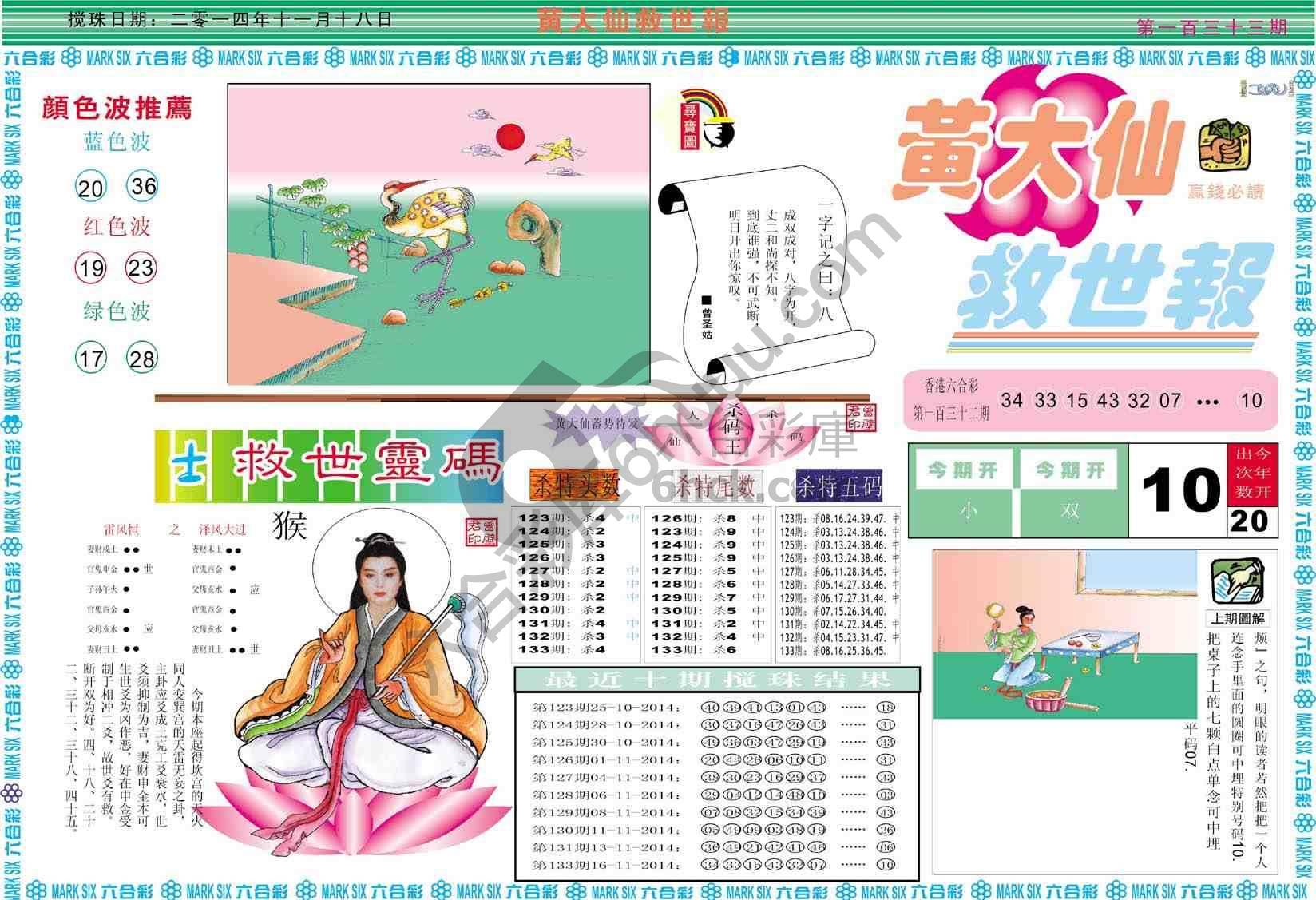 黄大仙救世报