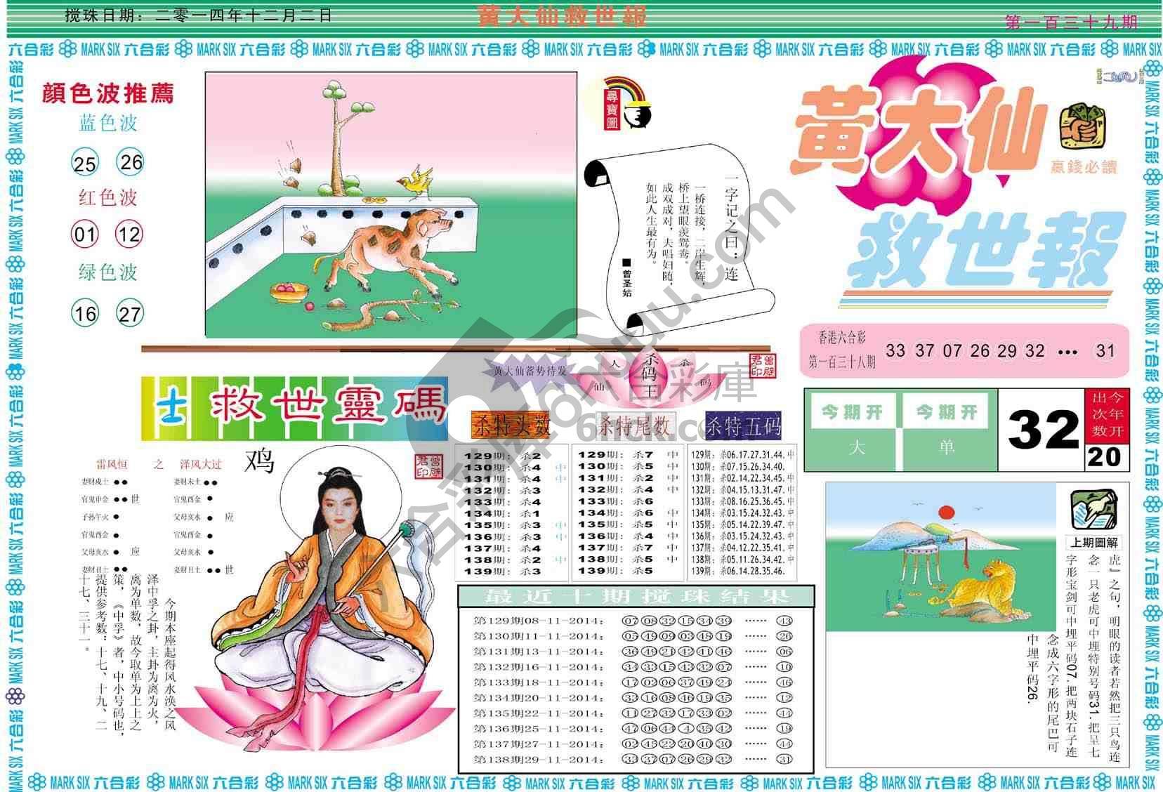 黄大仙救世报
