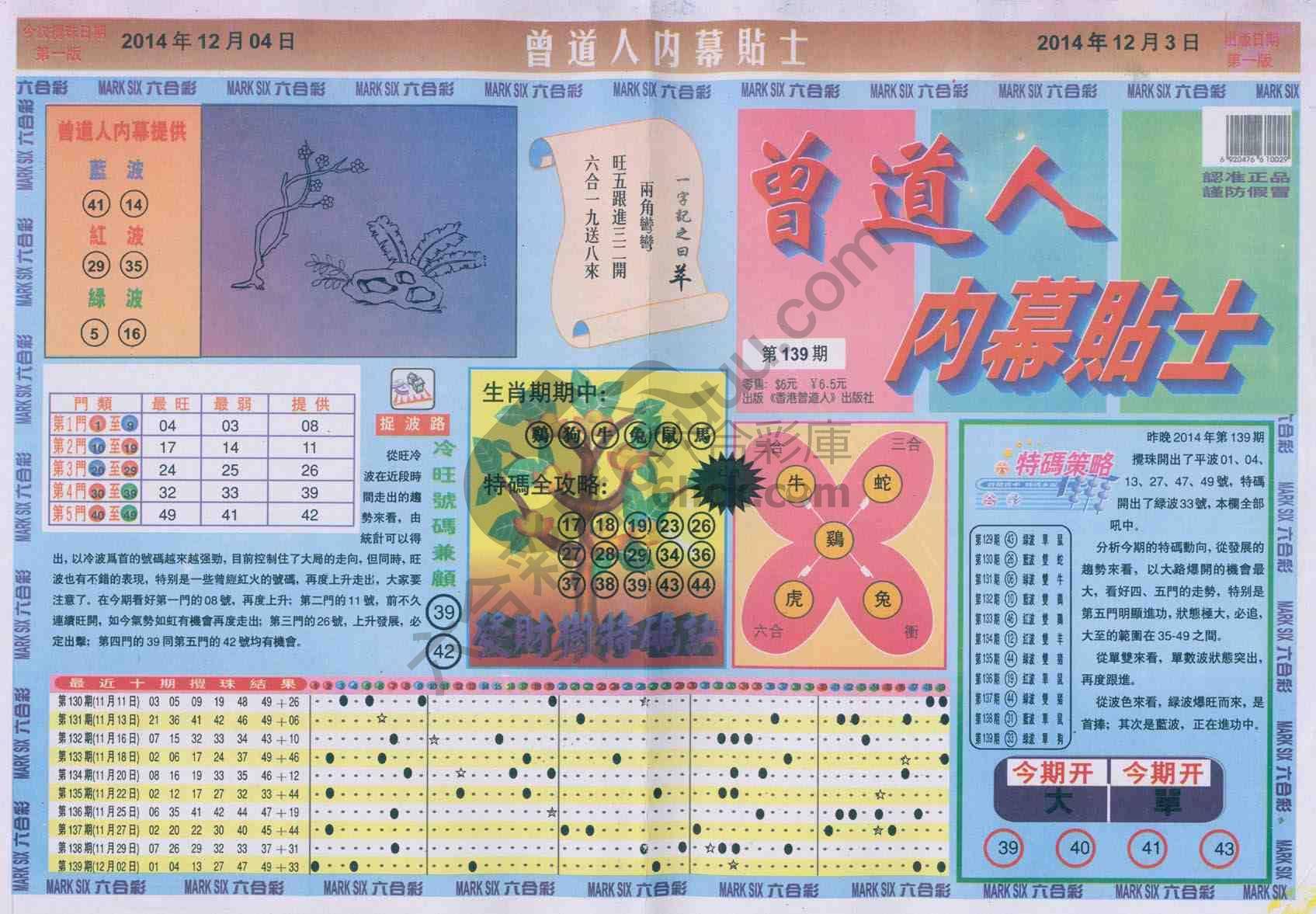 曾道人内幕贴士