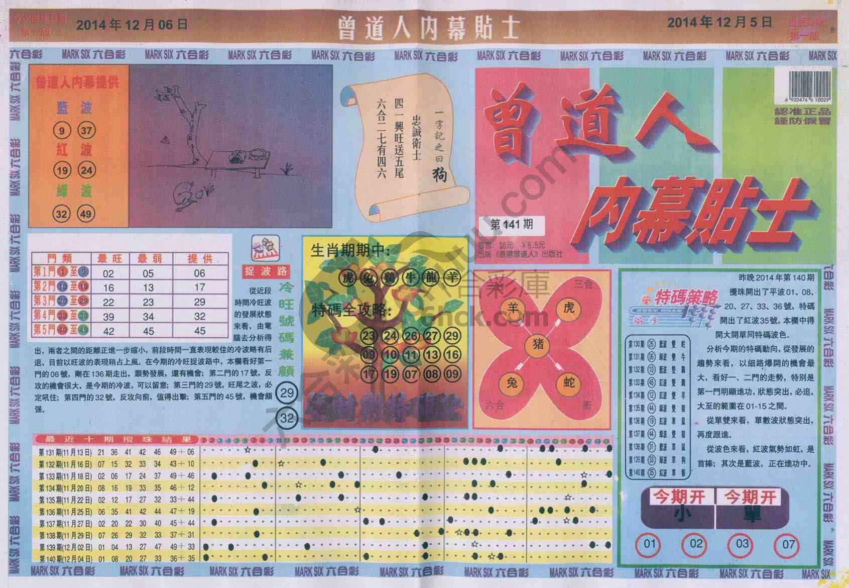 曾道人内幕贴士