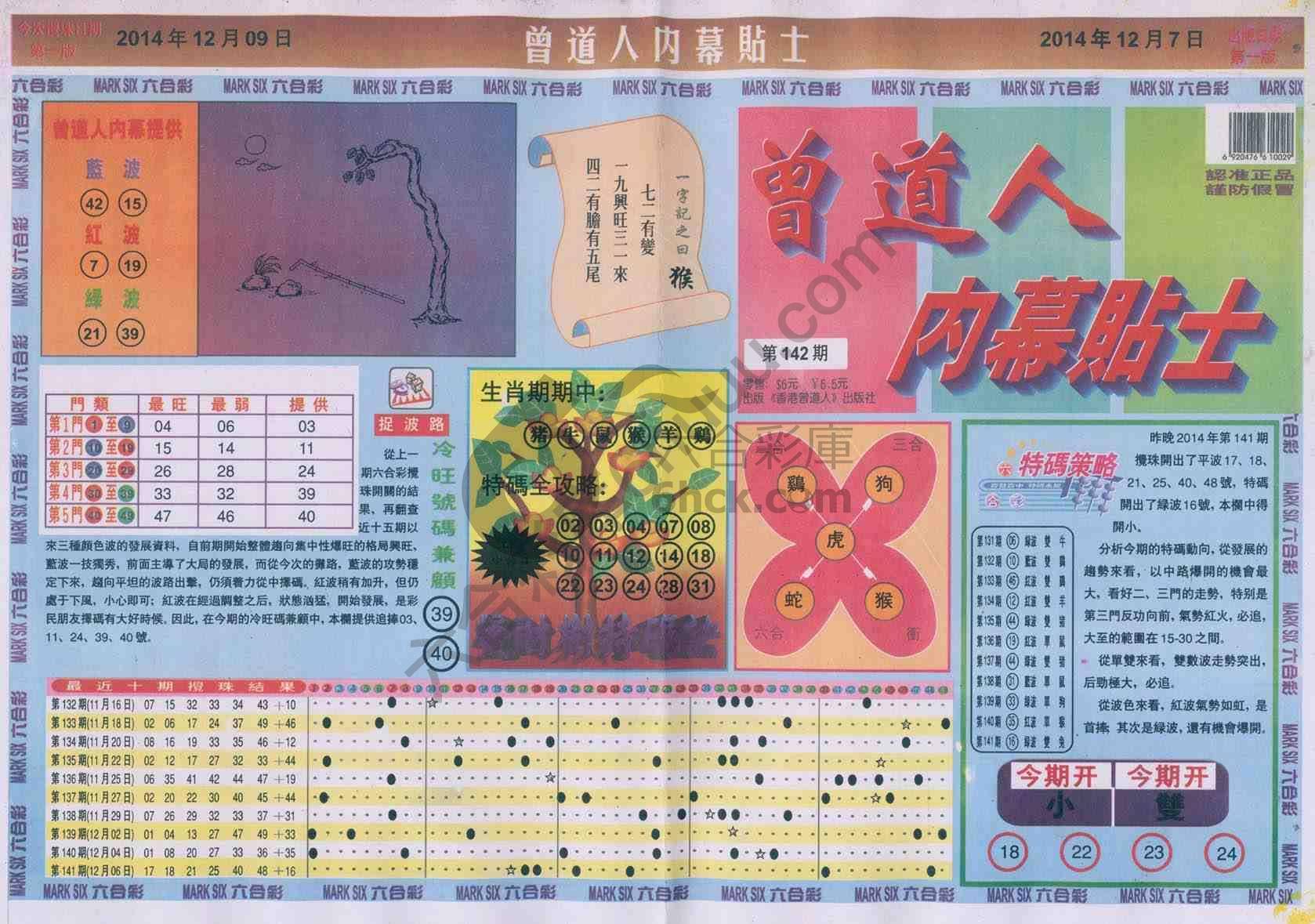 曾道人内幕贴士
