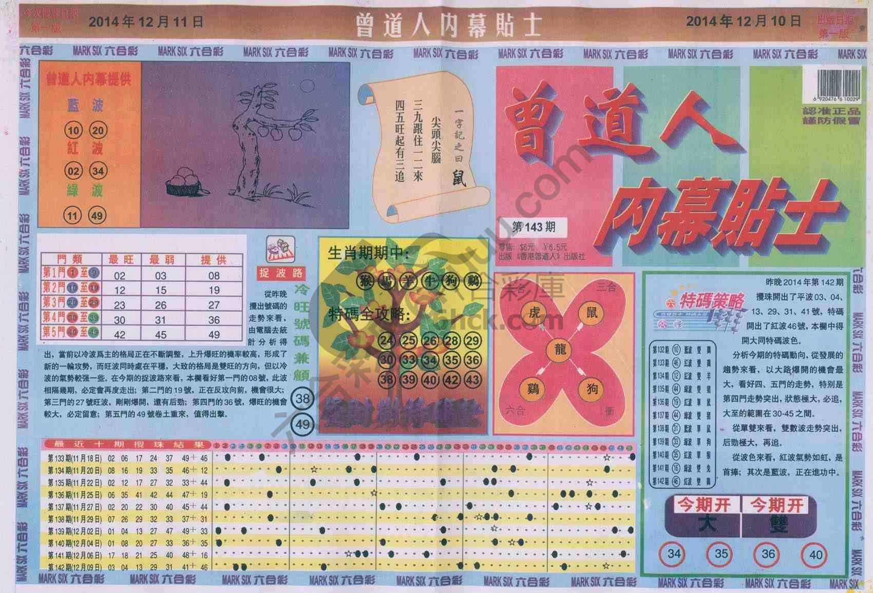 曾道人内幕贴士