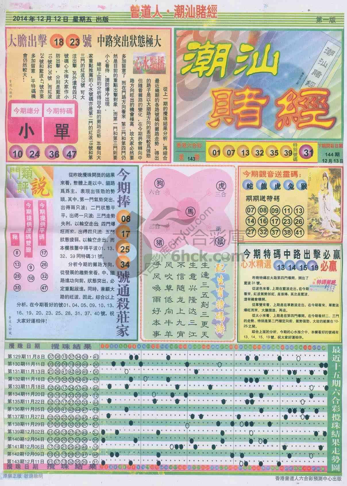 曾道人潮汕赌经