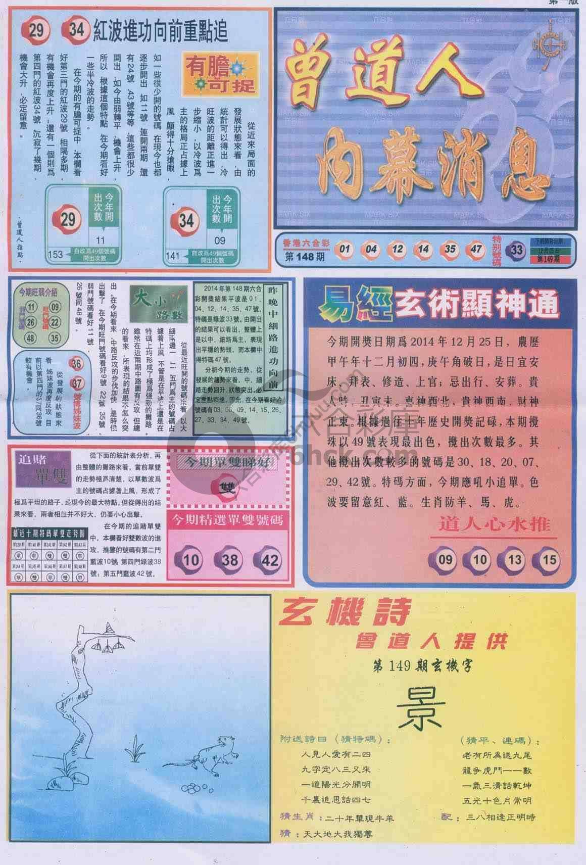 曾道人内幕消息