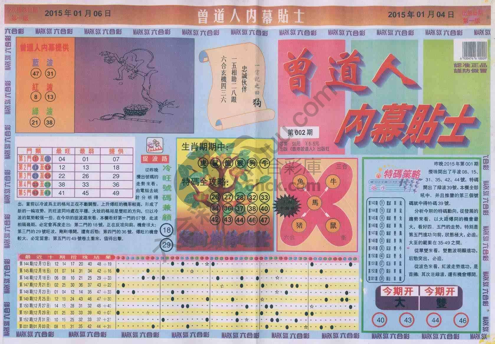 曾道人内幕贴士