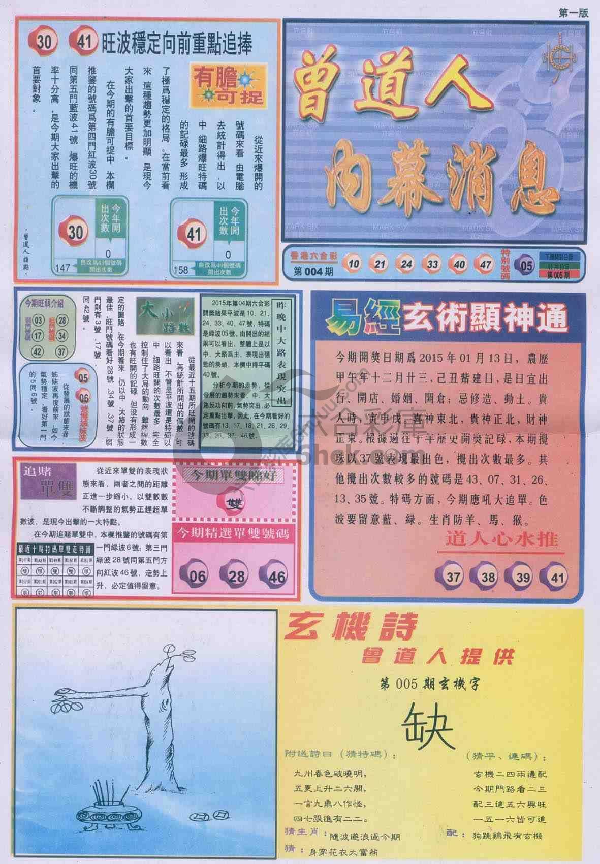 曾道人内幕消息