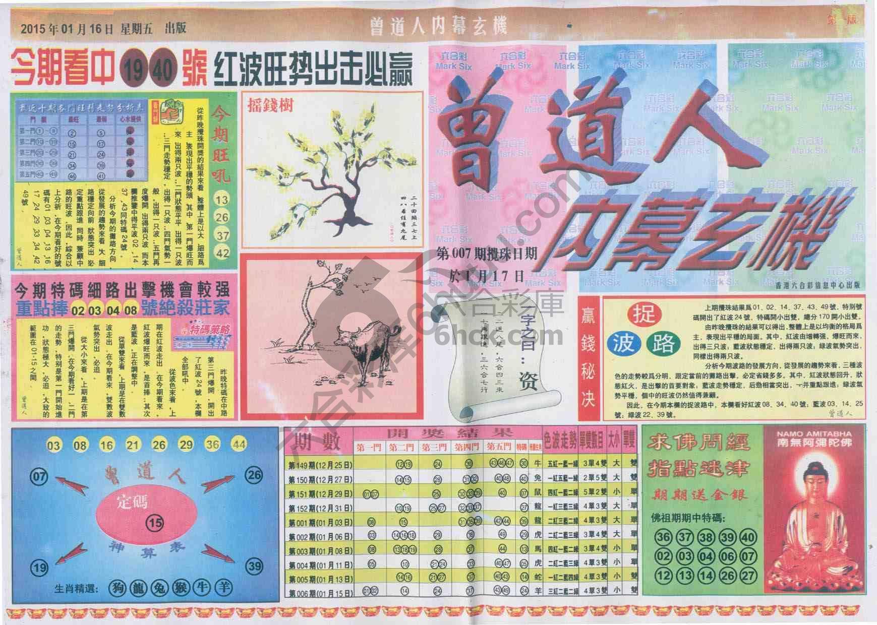 曾道人内幕玄机