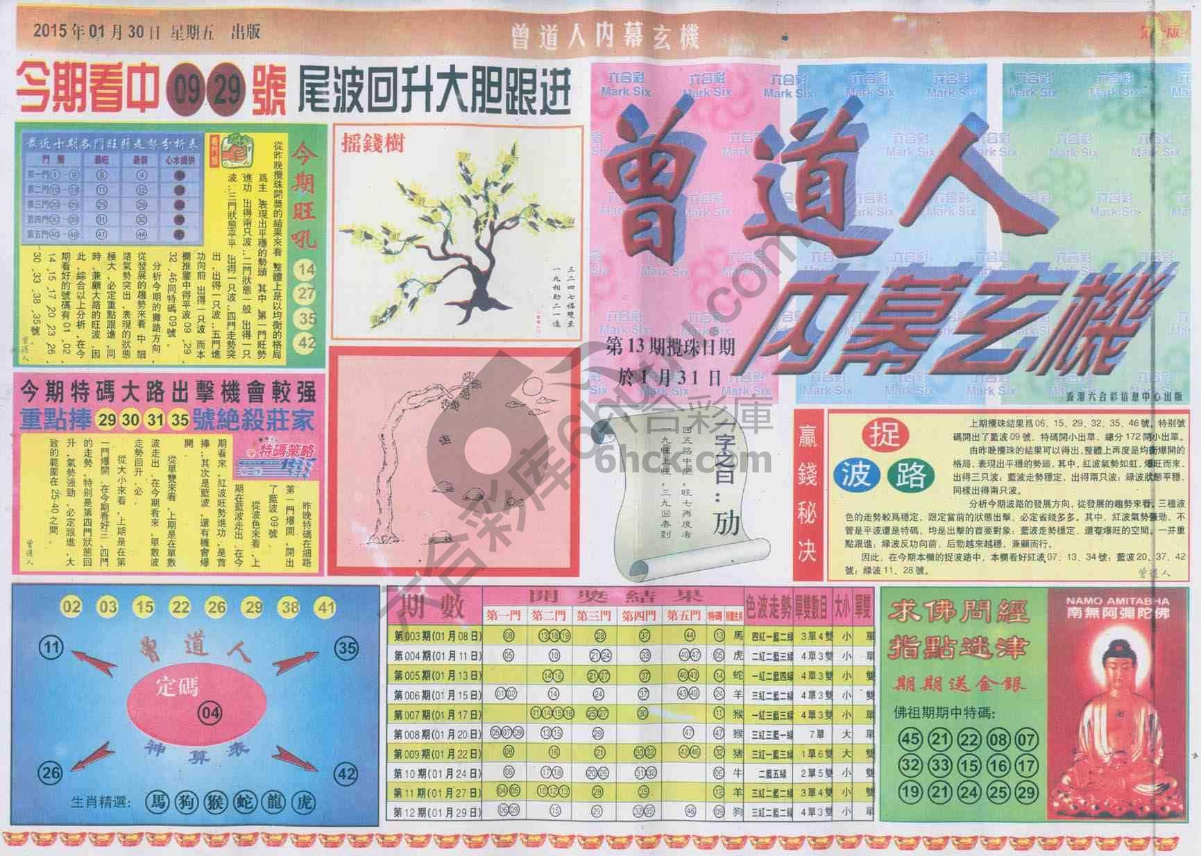 曾道人内幕玄机