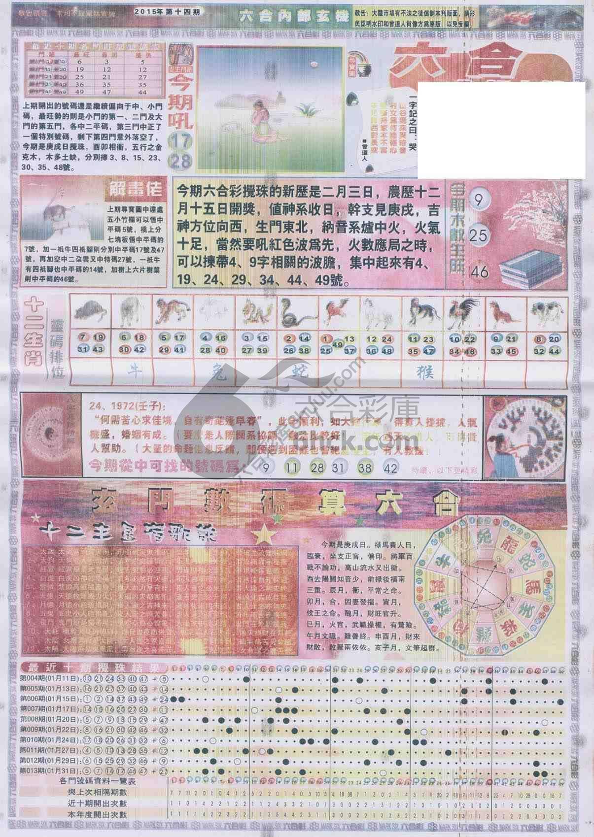 六合内部玄机