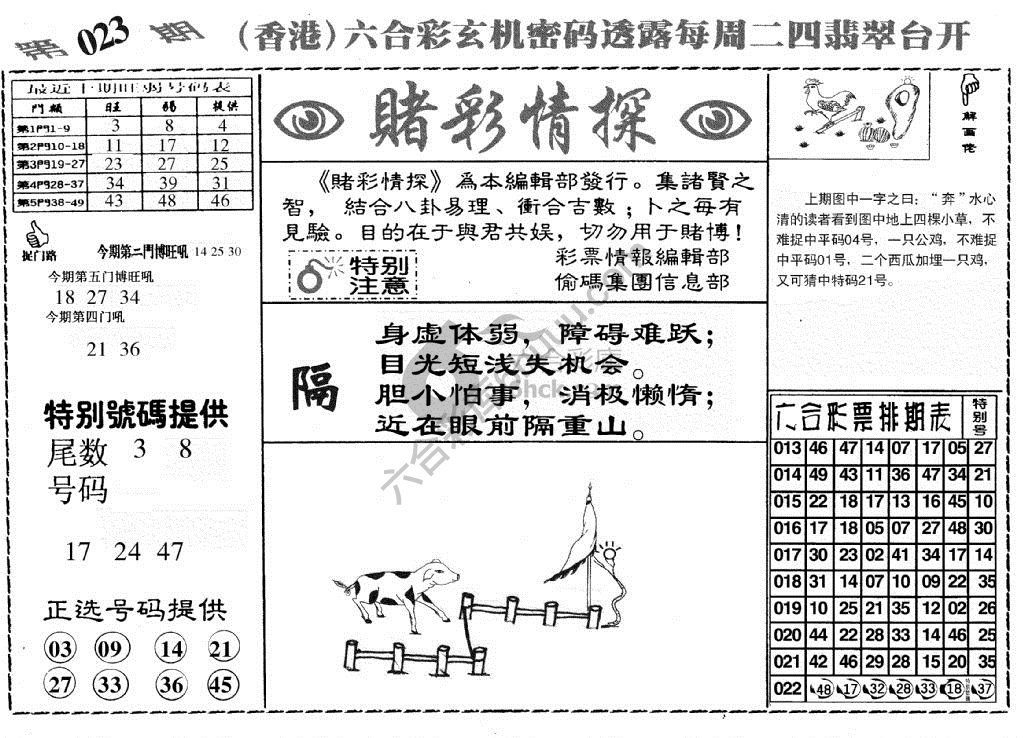 赌彩情探