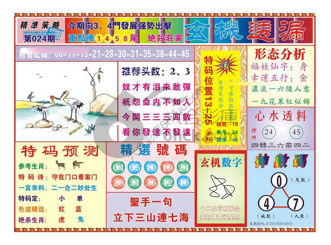玄机透漏