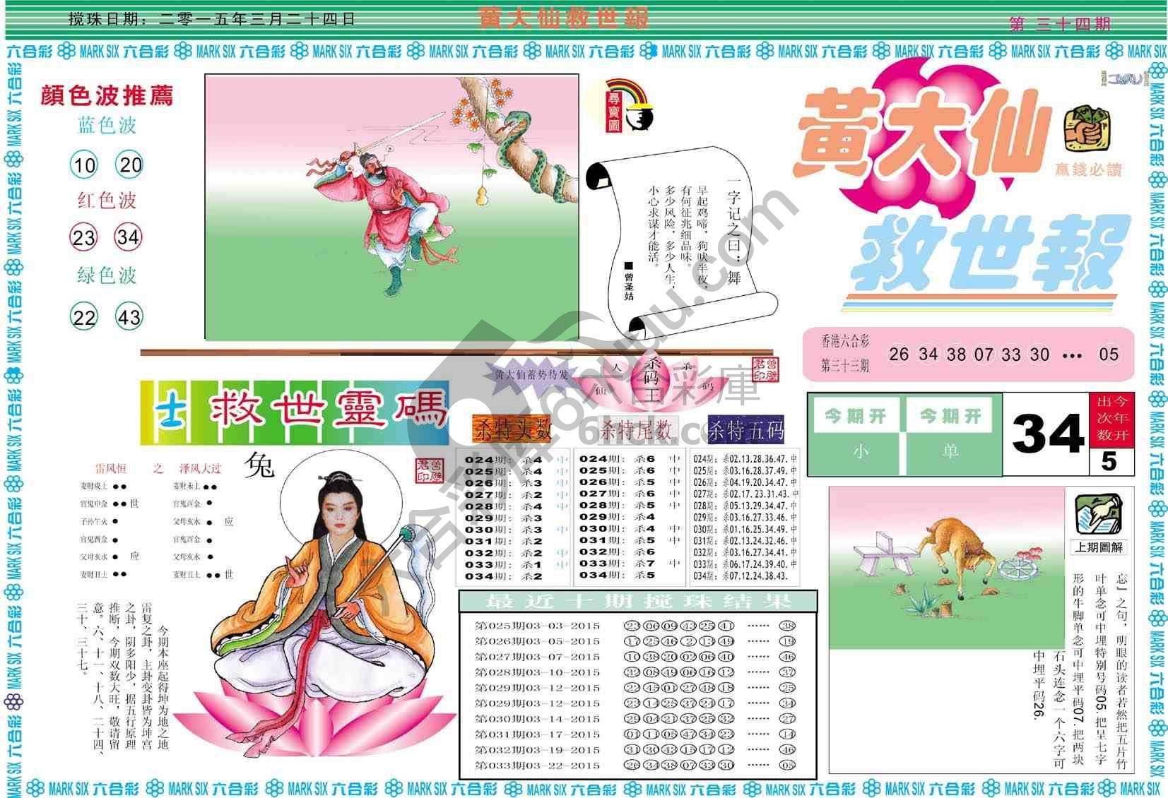 黄大仙救世报
