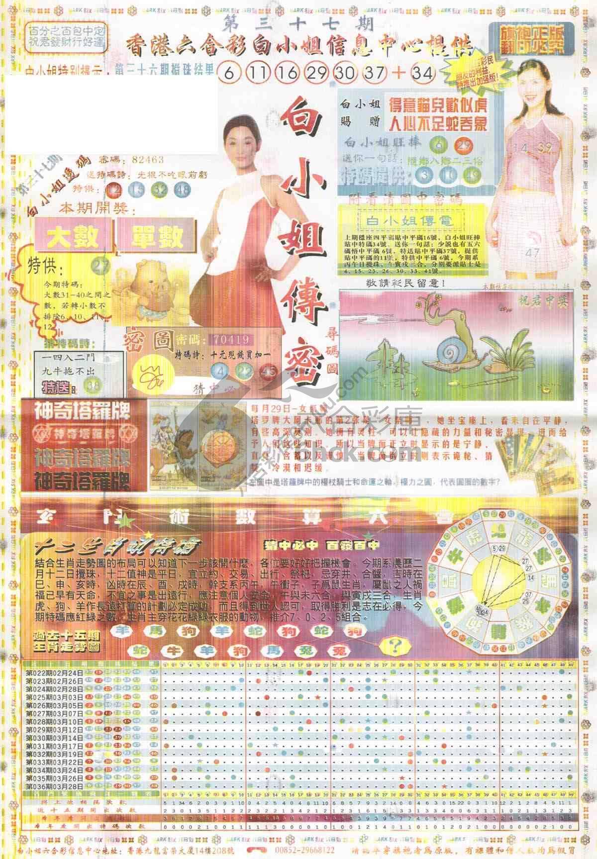 白小姐传密