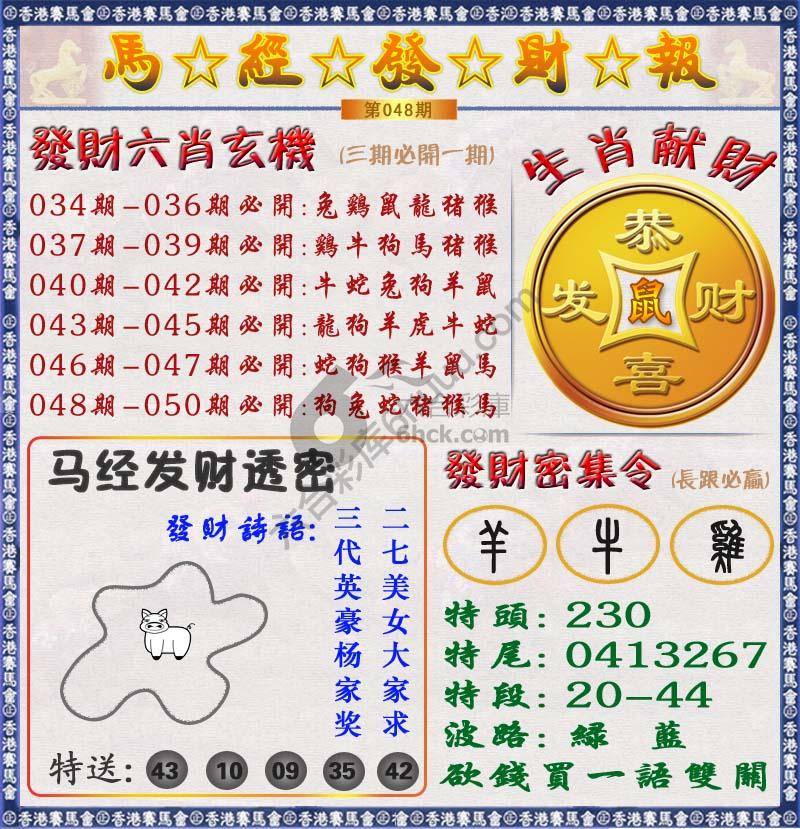 马经发财报