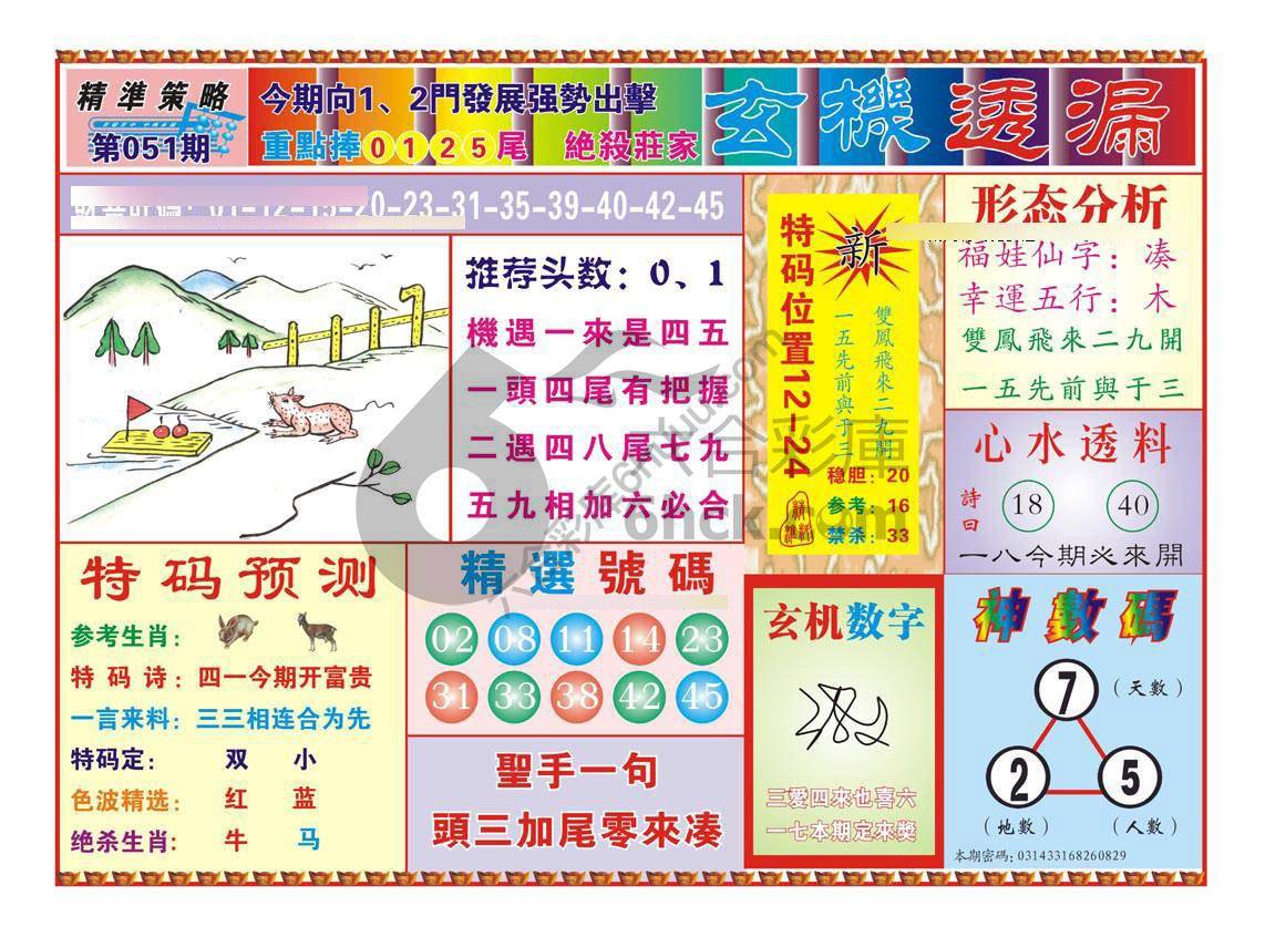 玄机透漏