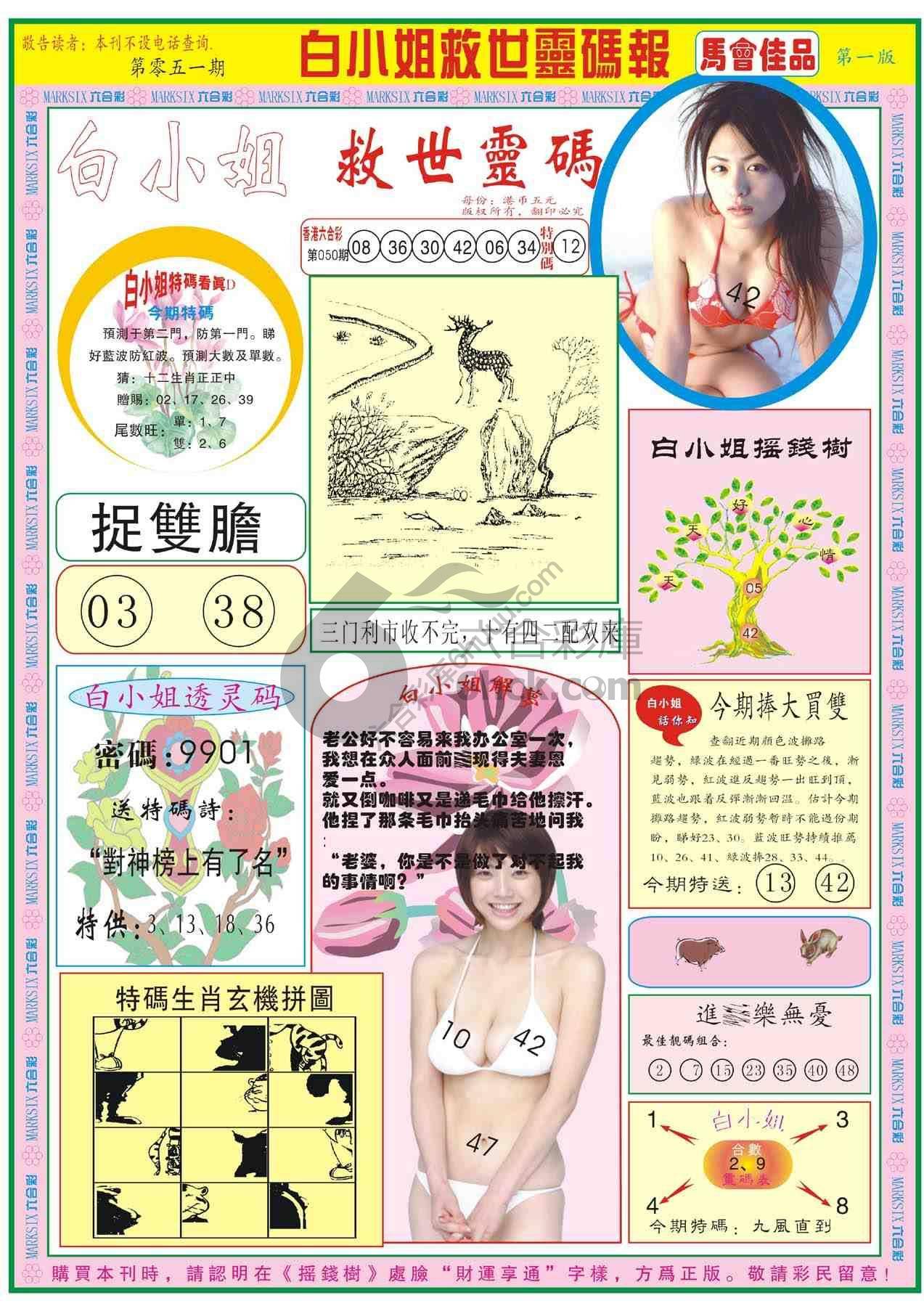 白小姐救世灵码报