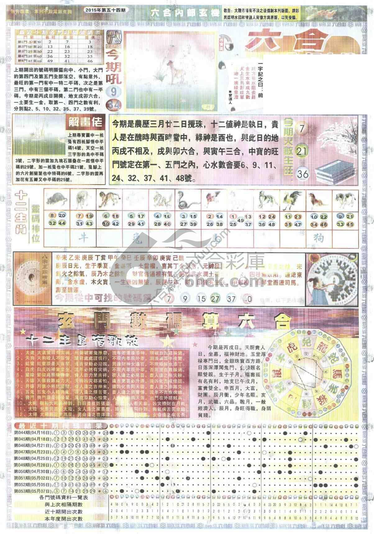 六合内部玄机