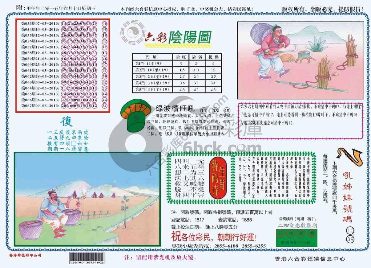 六彩阴阳图