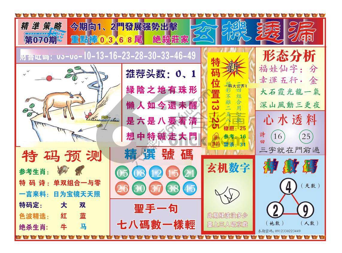 玄机透漏