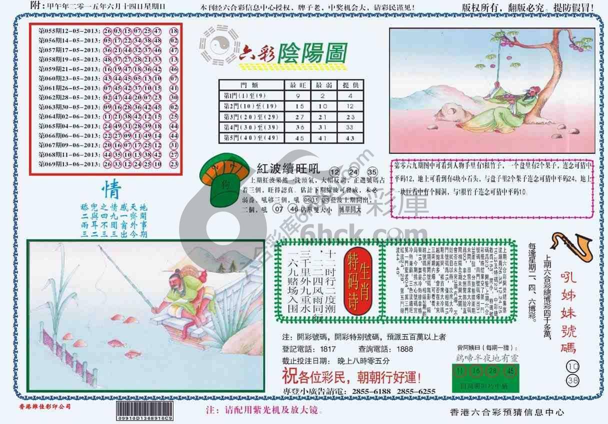 六彩阴阳图