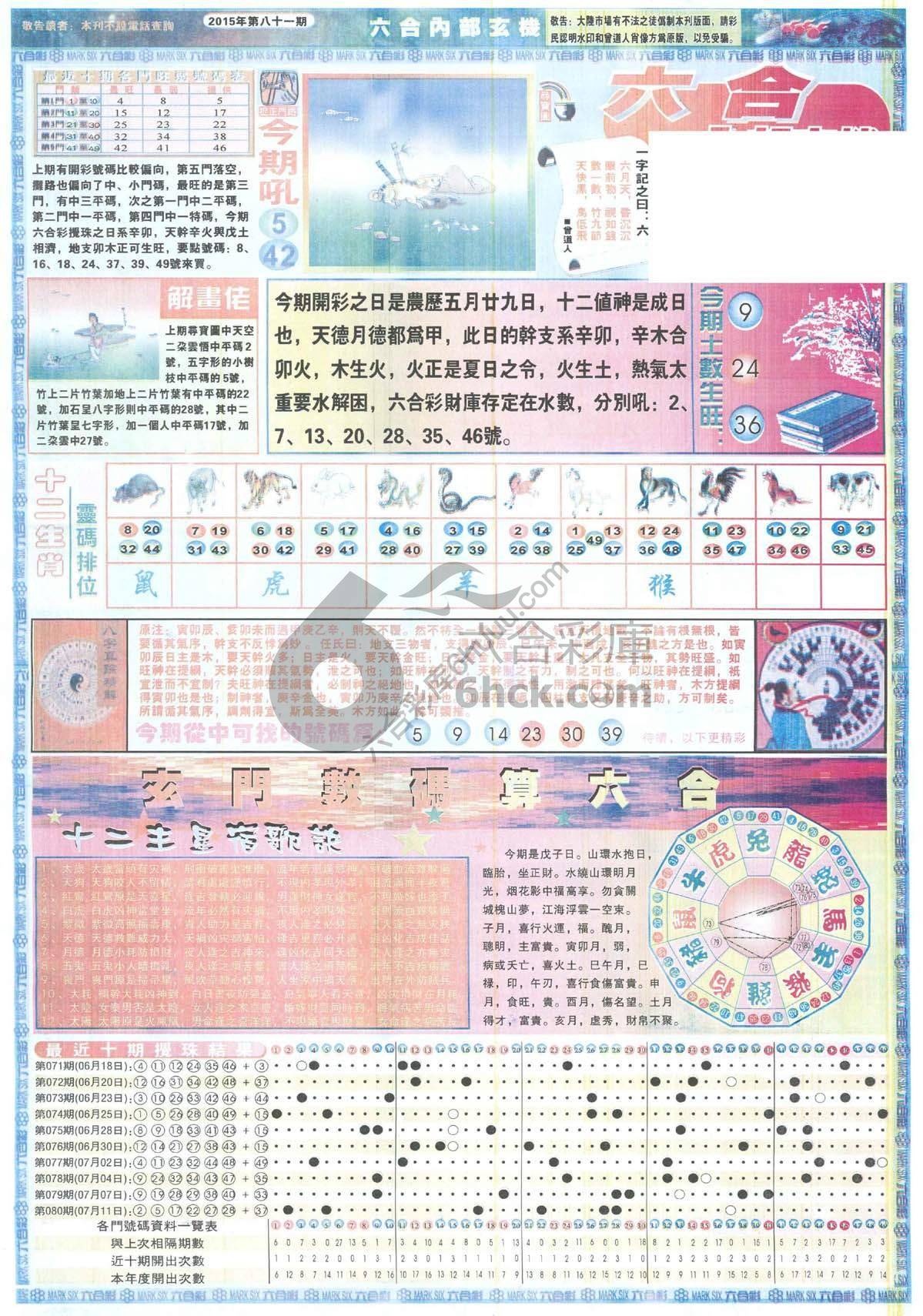 六合内部玄机