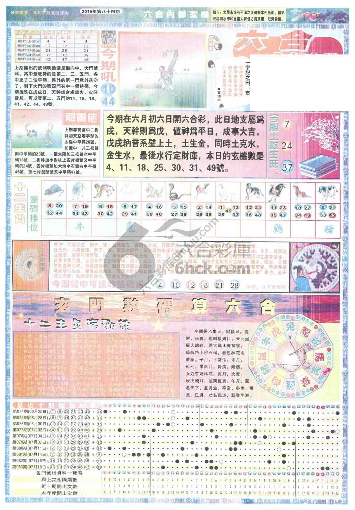 六合内部玄机