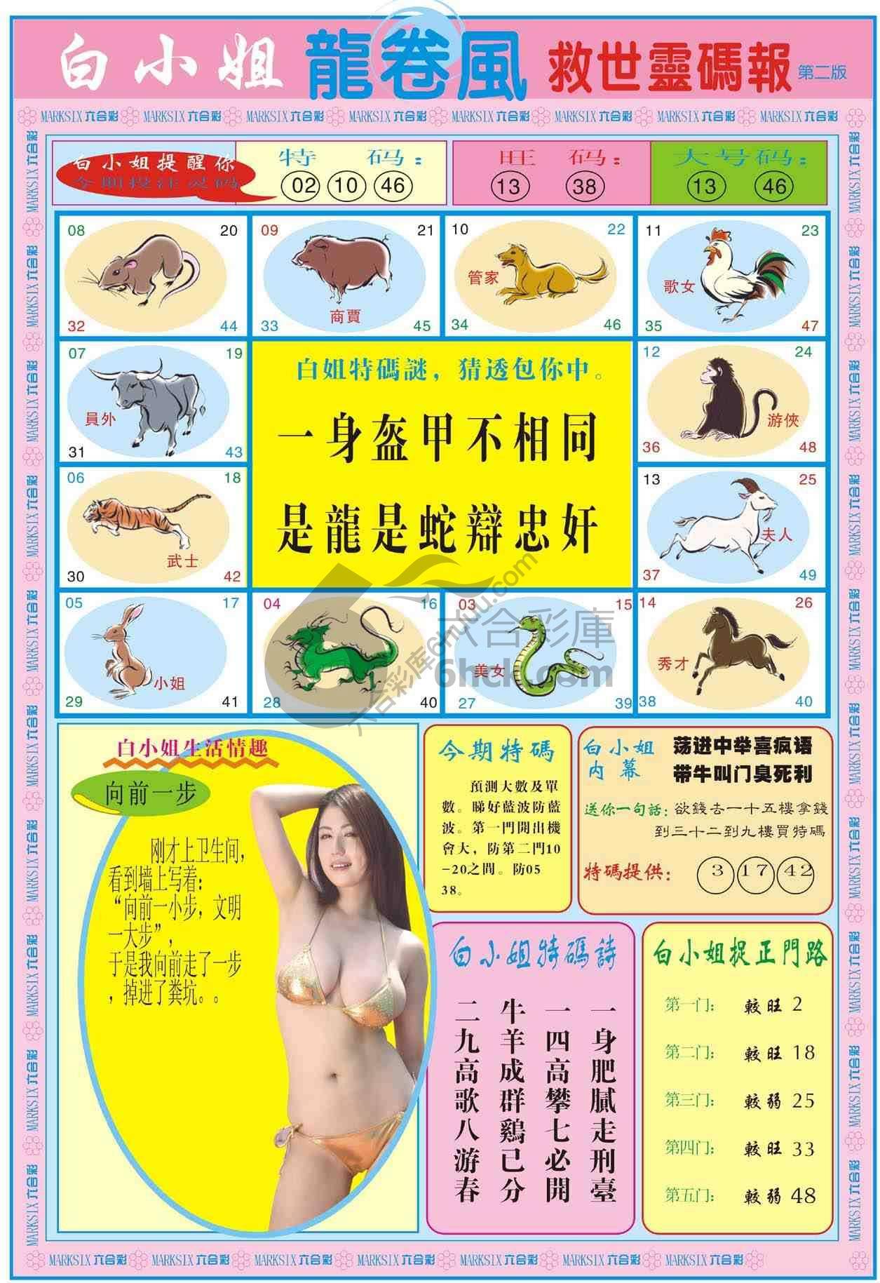 白小姐救世灵码报
