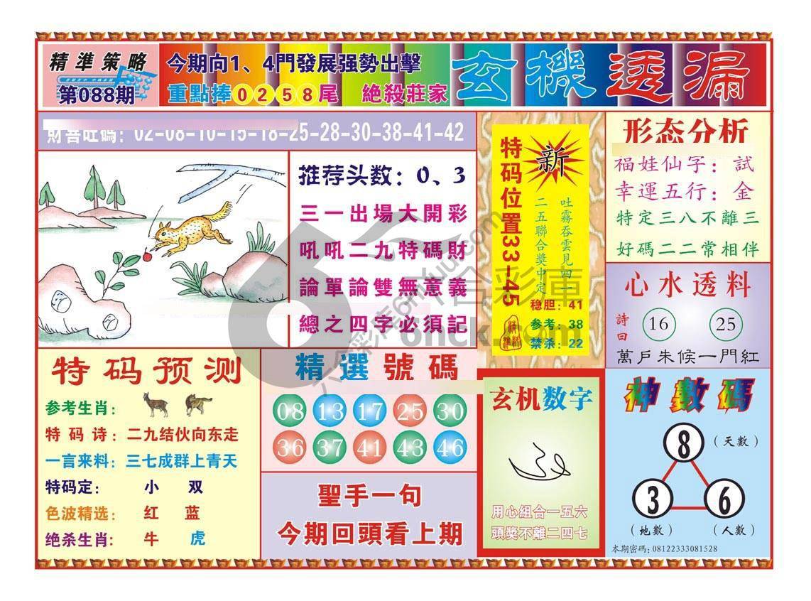 玄机透漏