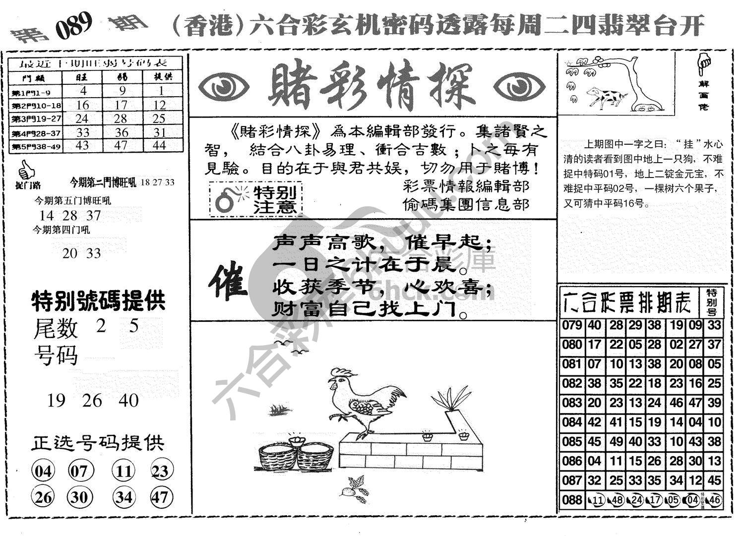 赌彩情探