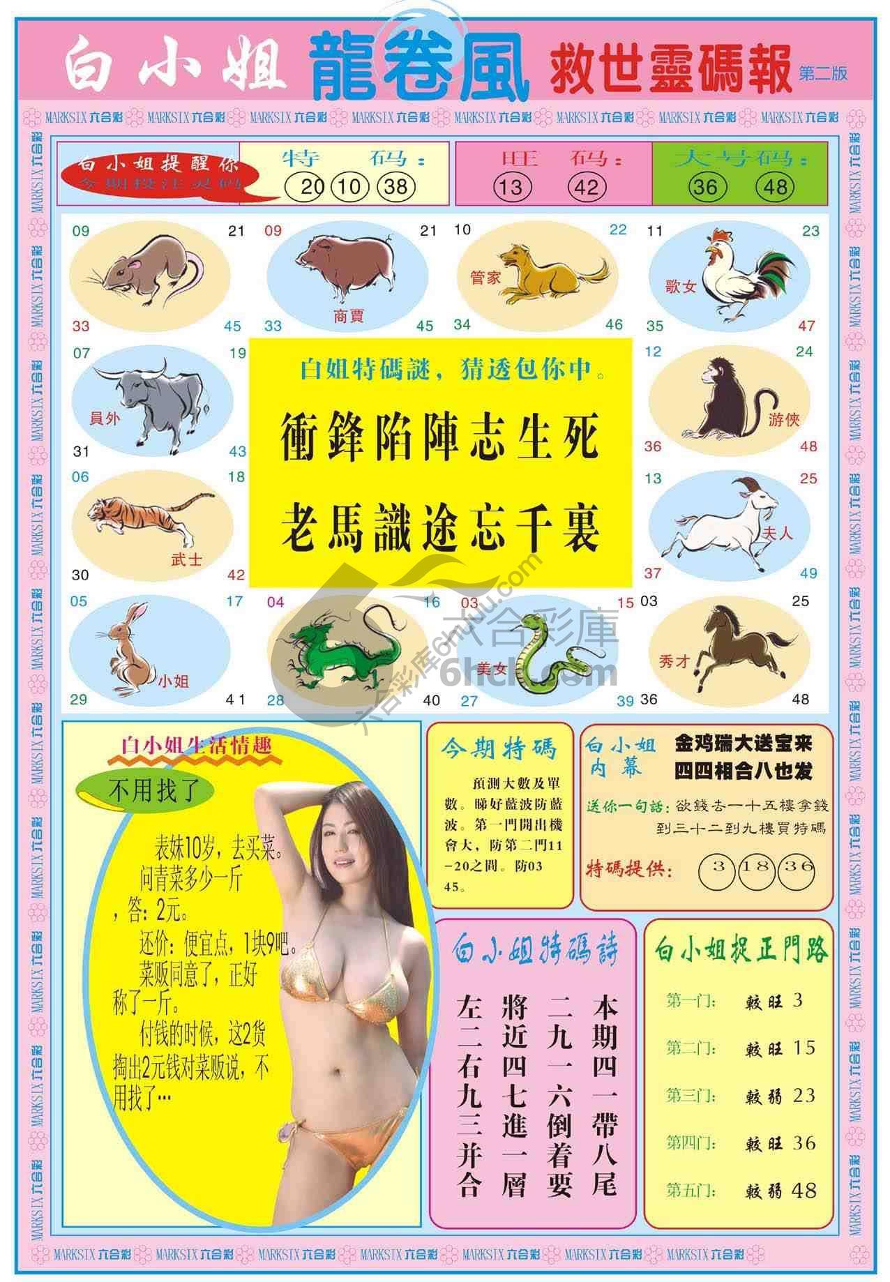 白小姐救世灵码报