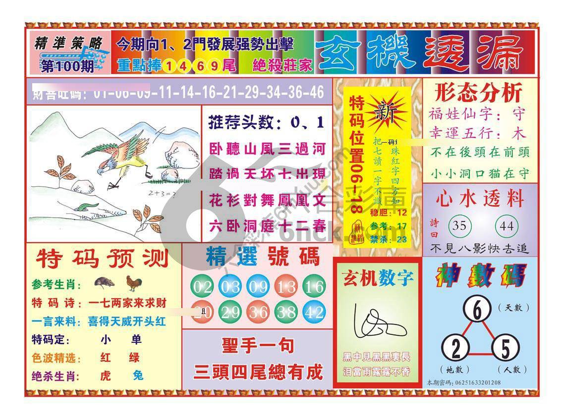 玄机透漏
