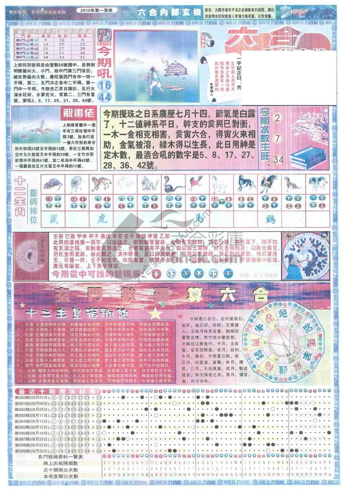 六合内部玄机