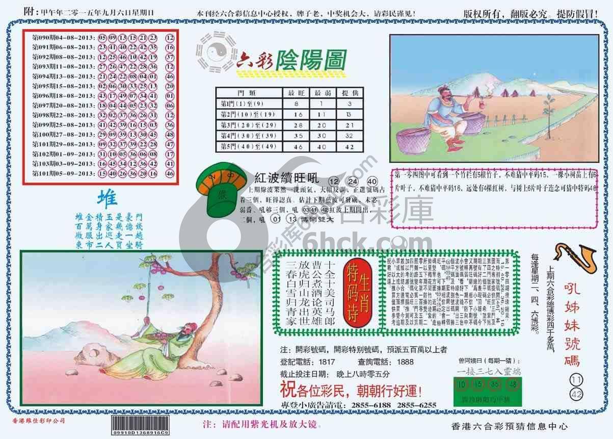 六彩阴阳图