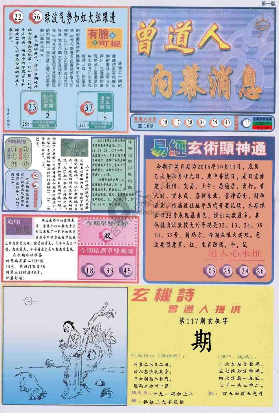 曾道人内幕消息