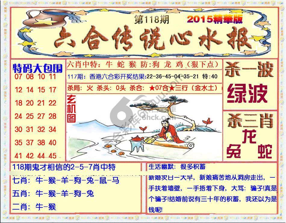 六合传说心水报