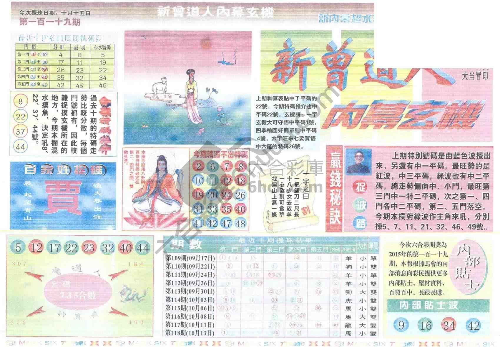新曾道人内幕玄机