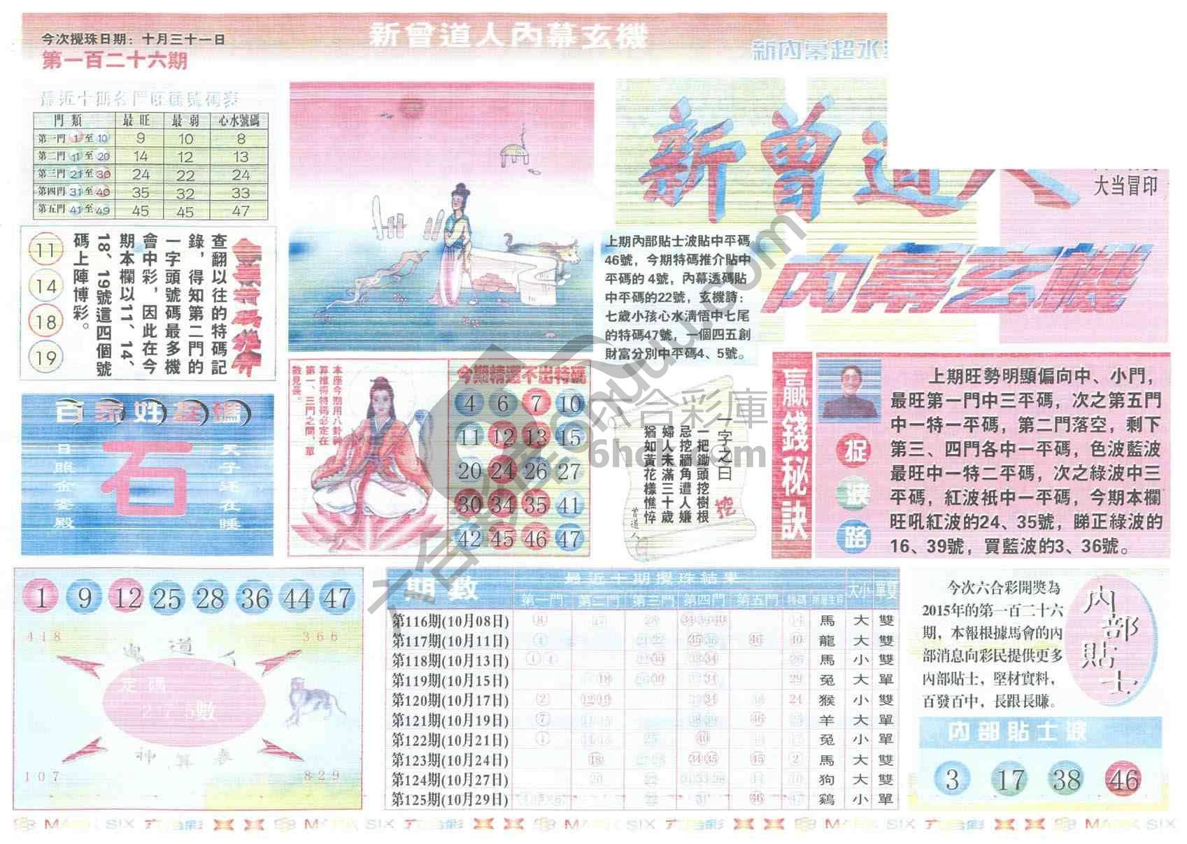 新曾道人内幕玄机