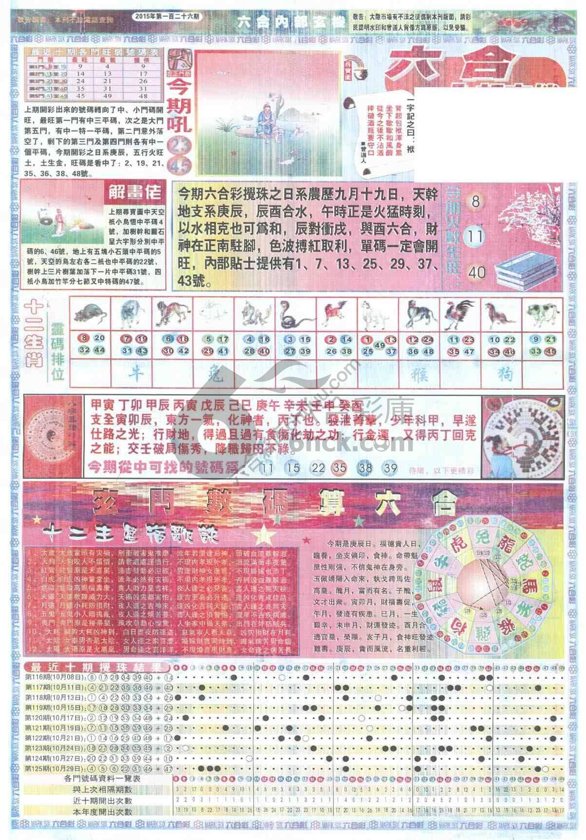 六合内部玄机