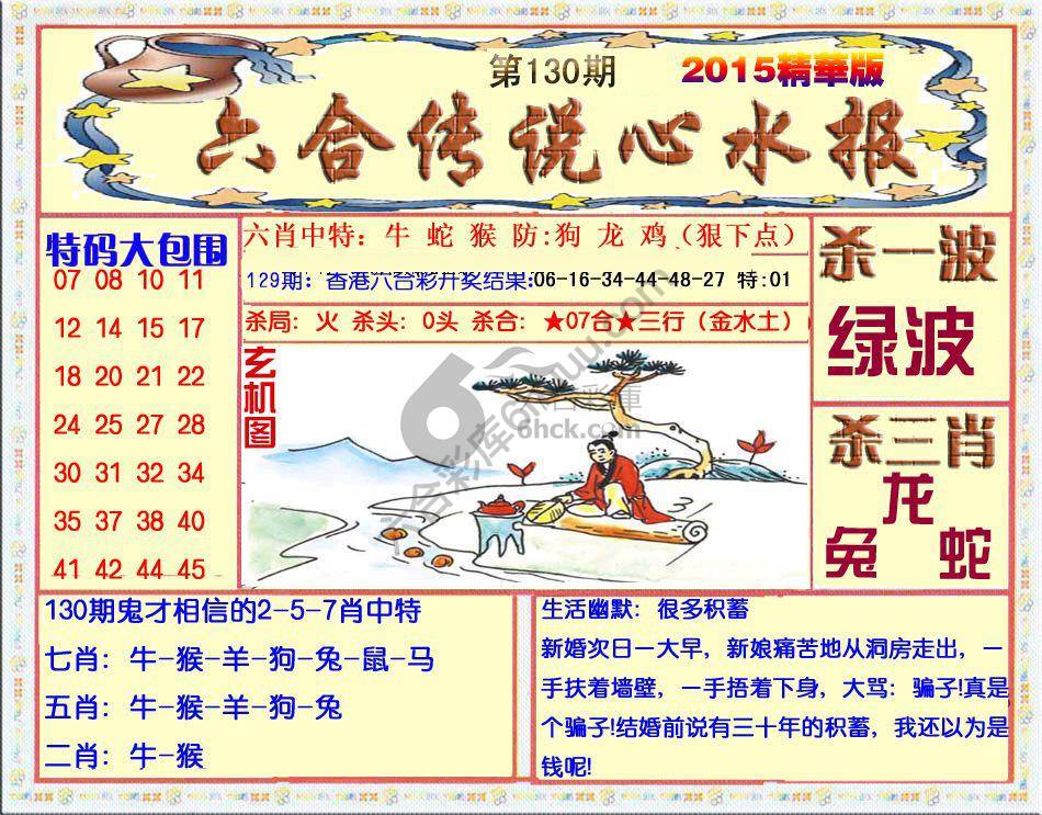 六合传说心水报