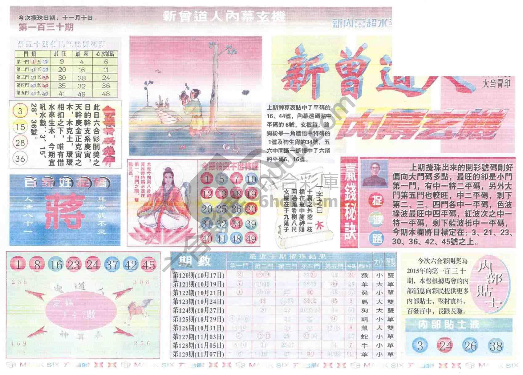 新曾道人内幕玄机