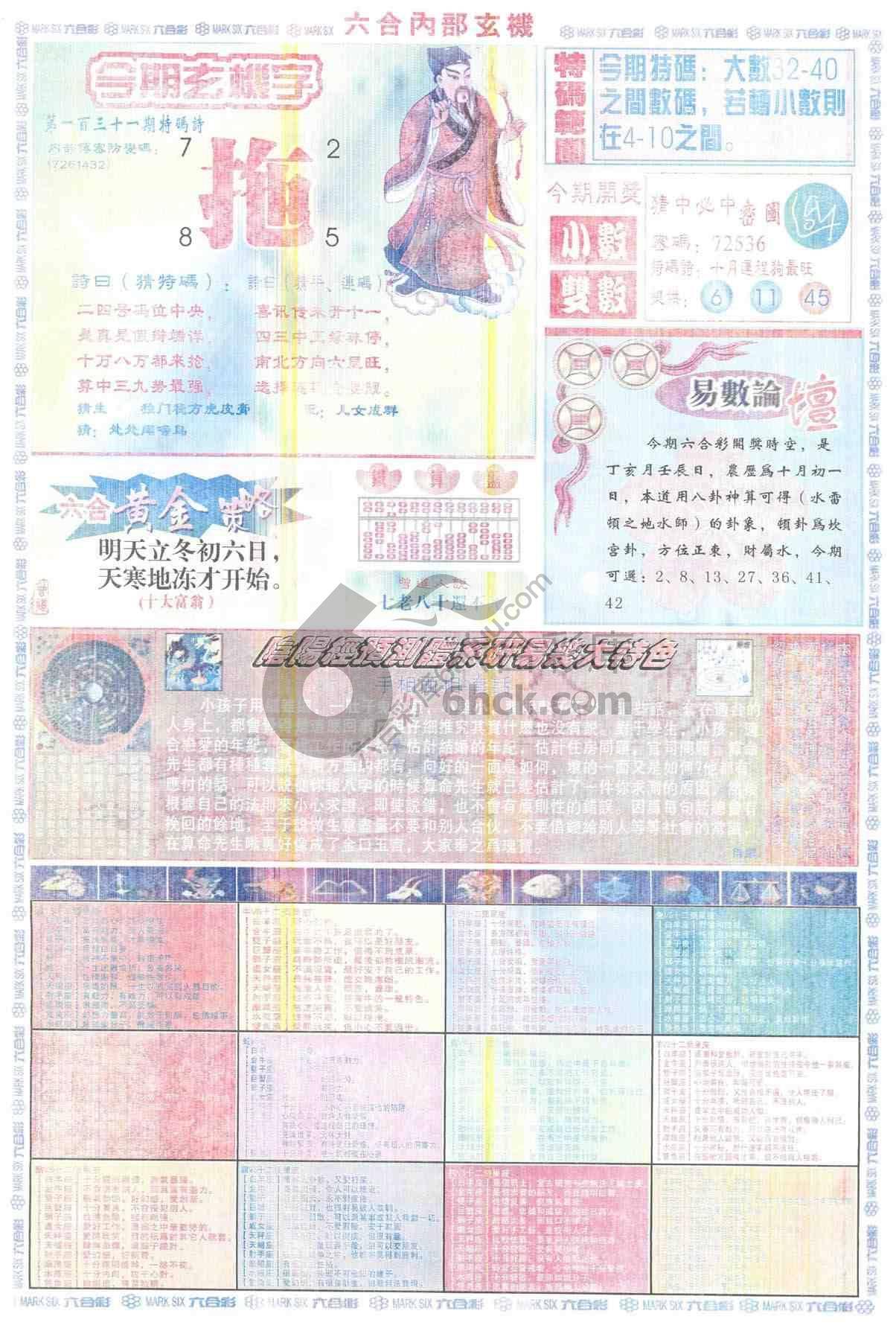 六合内部玄机