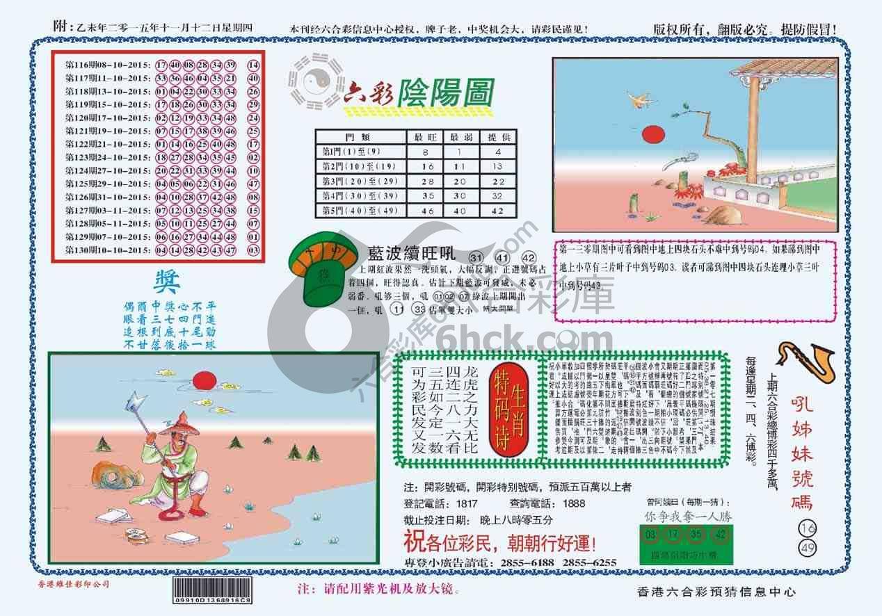 六彩阴阳图