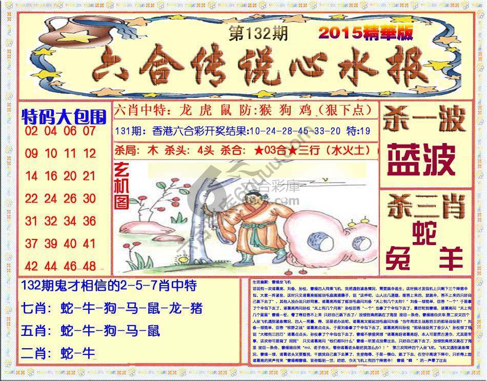 六合传说心水报