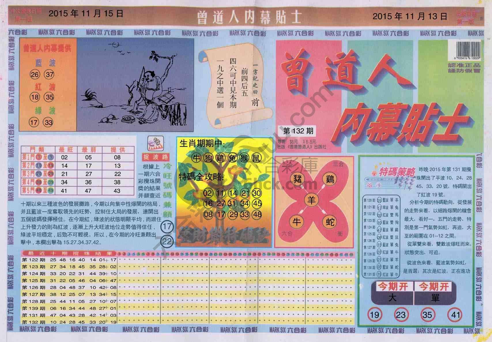 曾道人内幕贴士