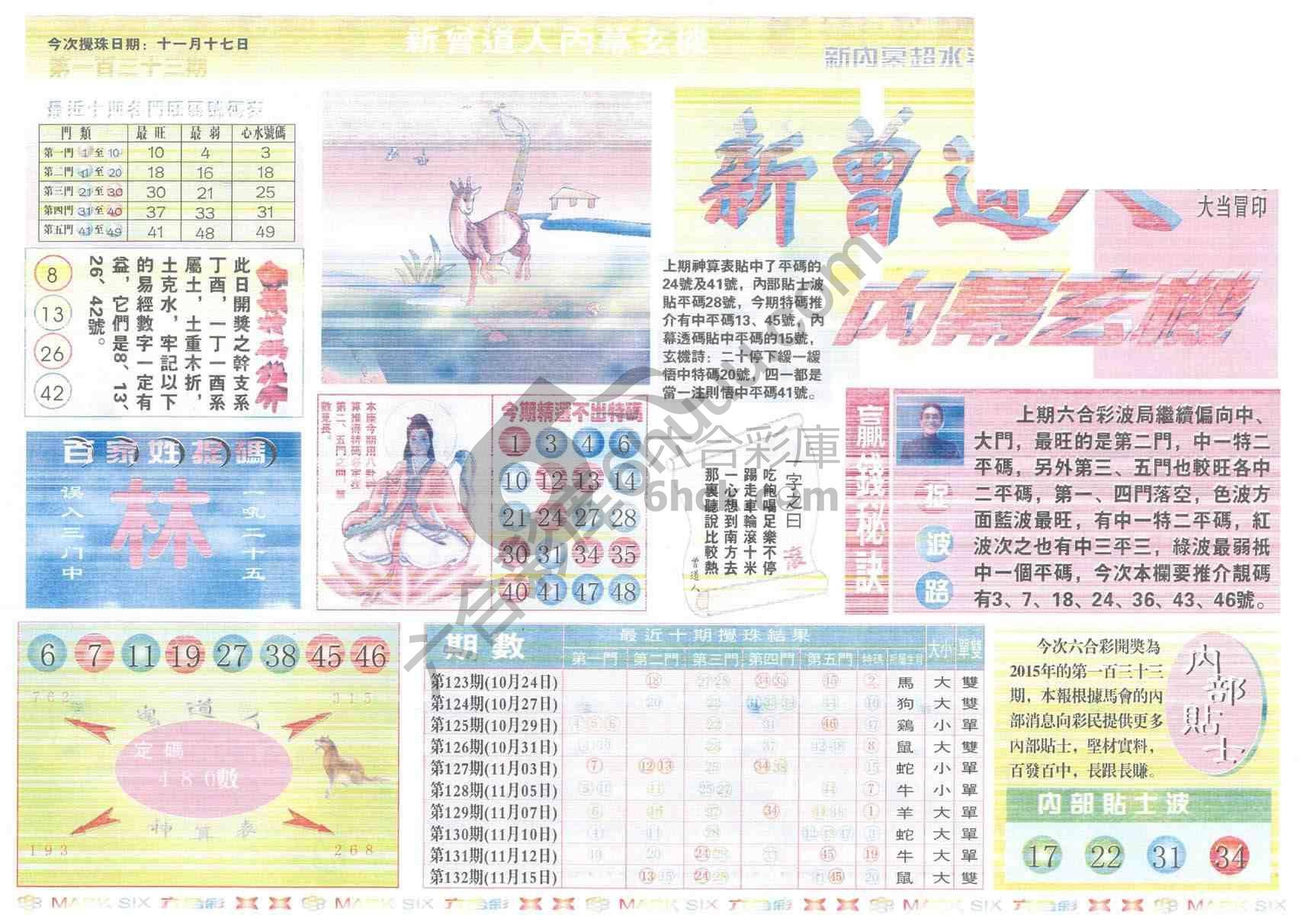 新曾道人内幕玄机