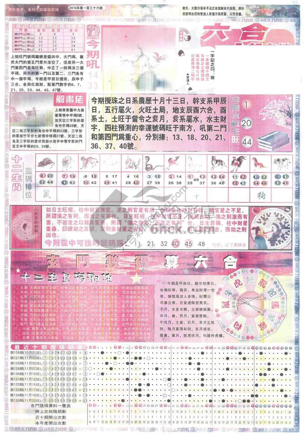 六合内部玄机