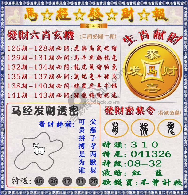 马经发财报