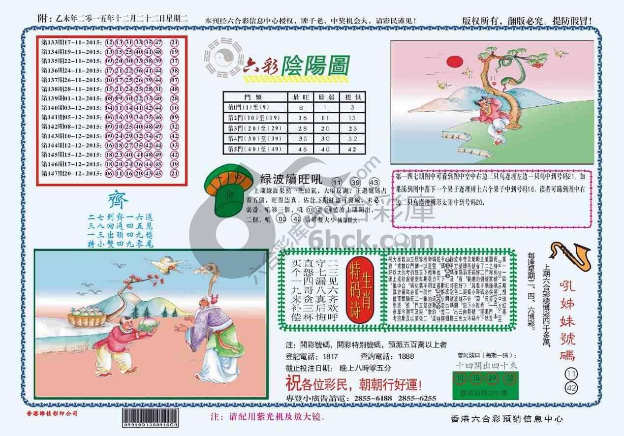 六彩阴阳图