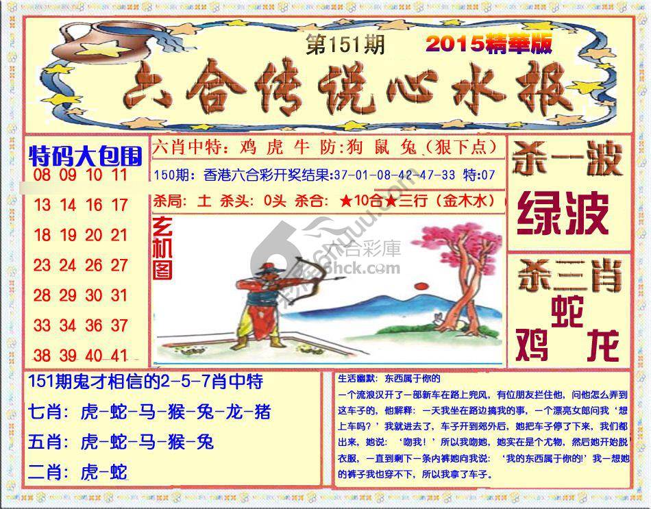 六合传说心水报